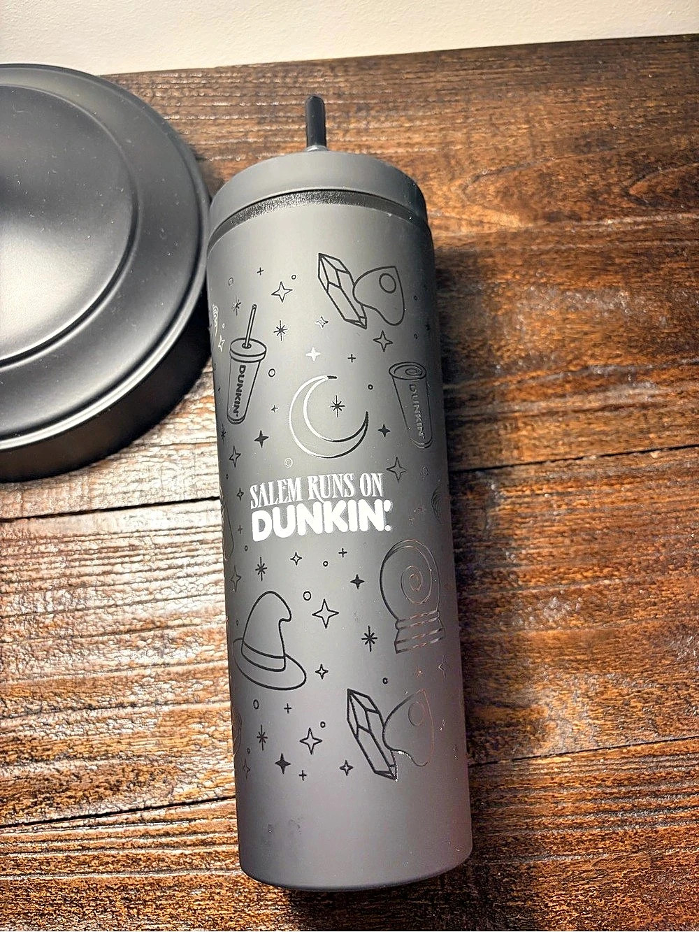 Salem MA Exclusive Witch Dunkin' Halloween Insulated Black Tumbler